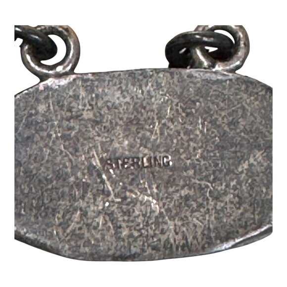 Sterling Silver & Mother of Pearl Hand Painted Panel Bracelet Birds Storyteller - Picture 5 of 16